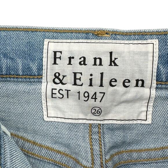 Frank & Eileen Monaghan Raw Hem High Rise Ankle Denim Jeans Womens Sz 26 - Picture 6 of 9